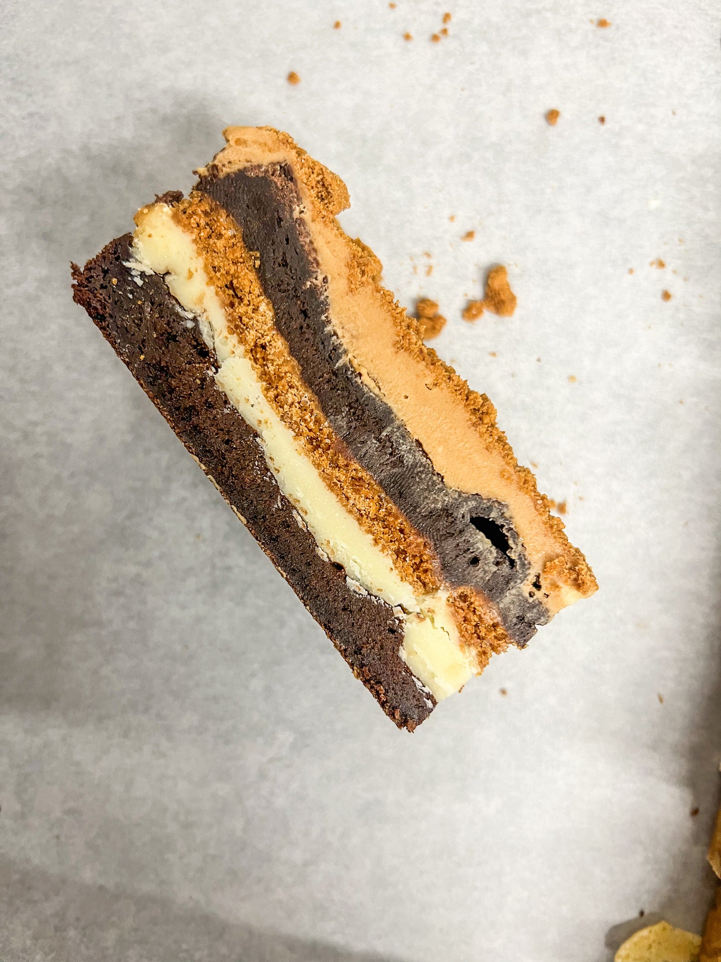 Biscoff Milkybar Brownie