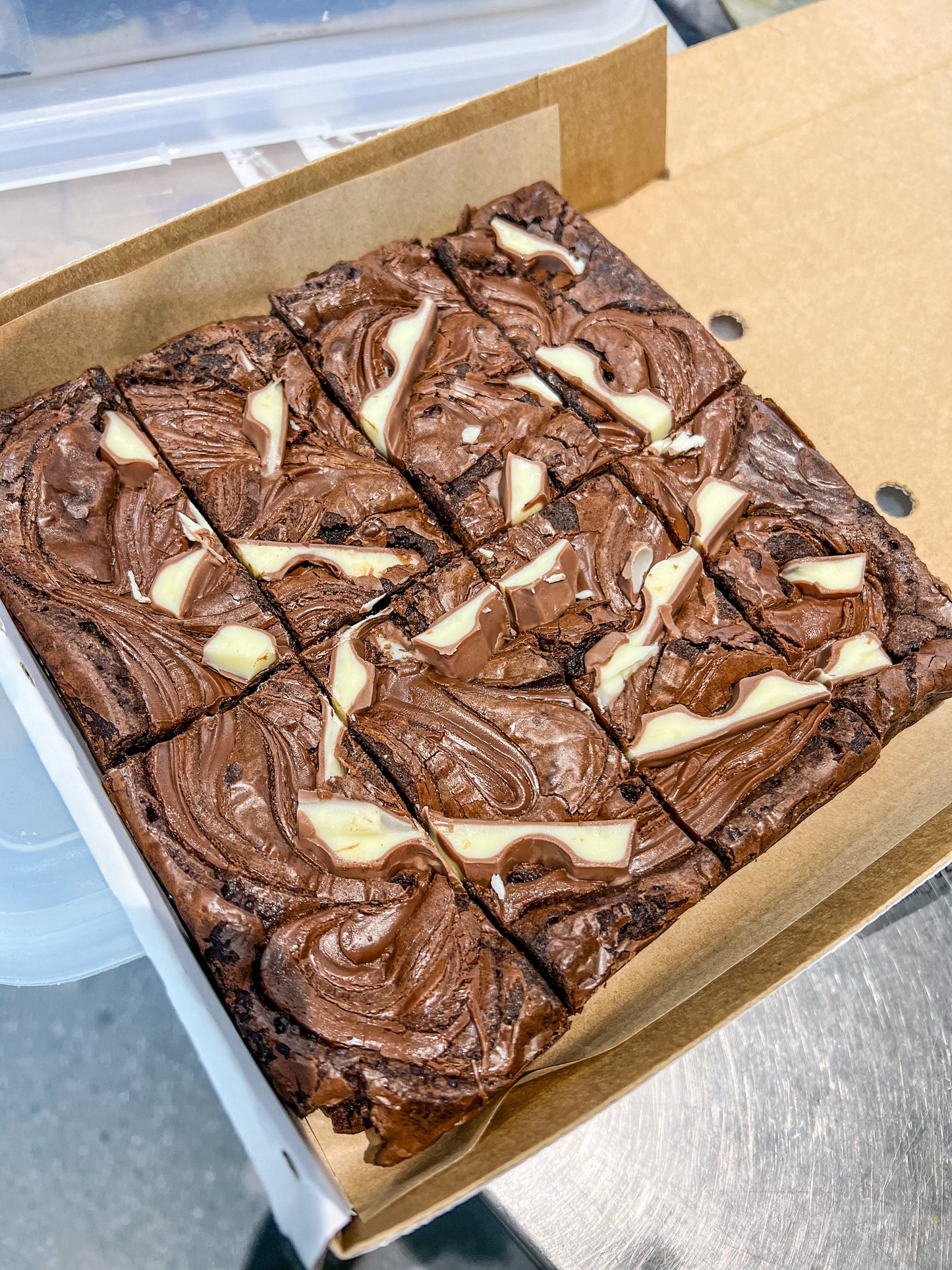 Kinder & Nutella Brownie