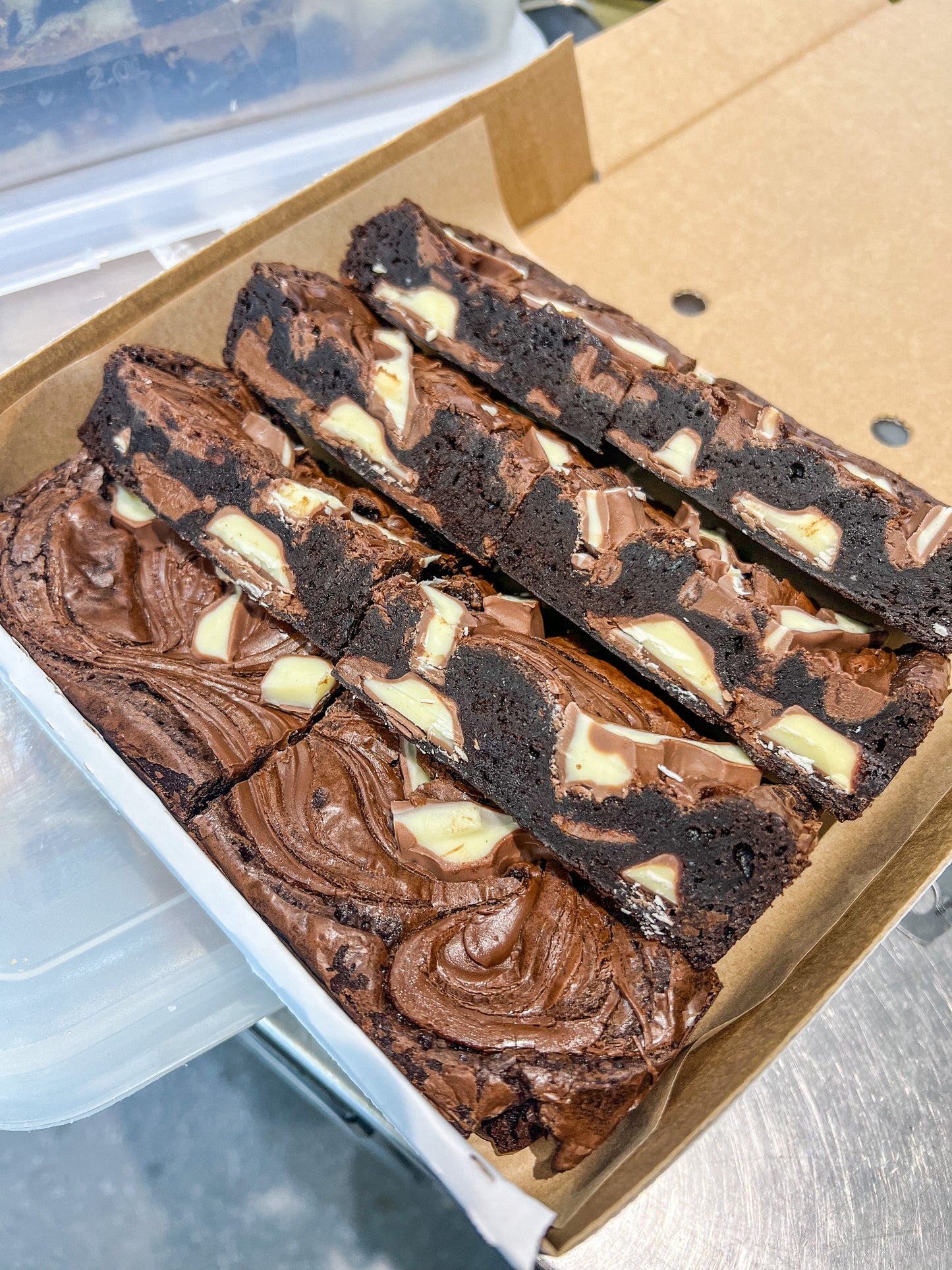 Kinder & Nutella Brownie