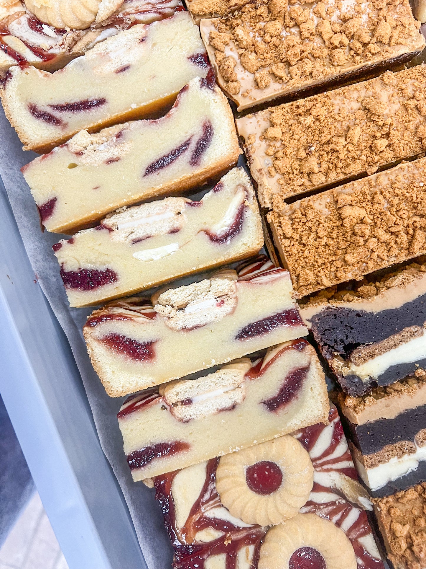 Raspberry White Chocolate Blondie