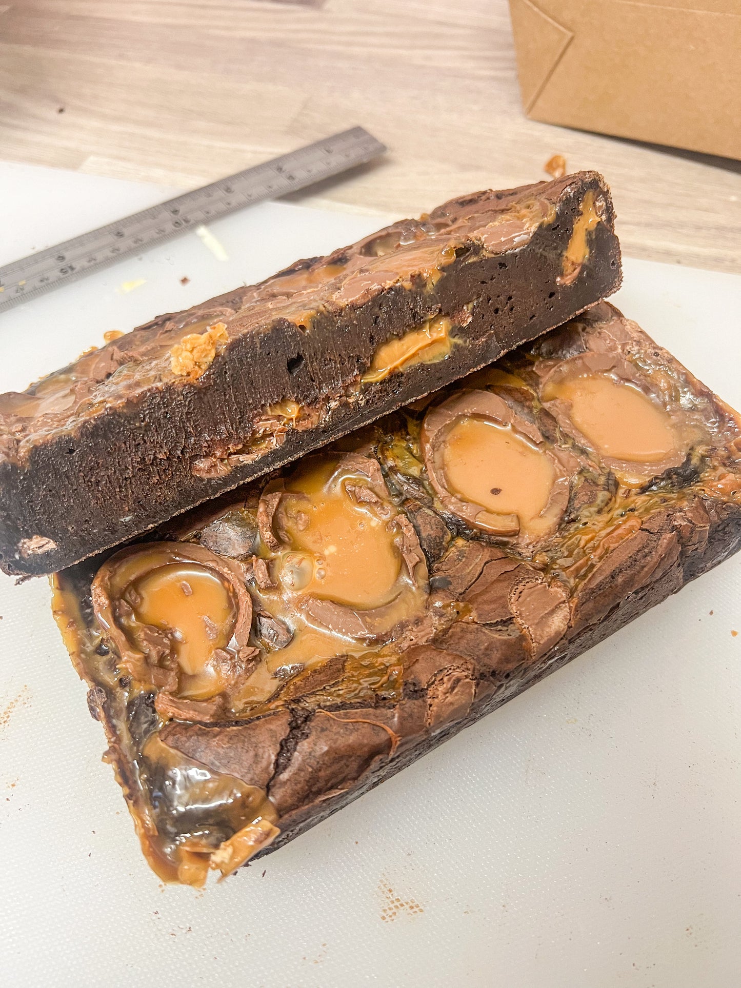 Caramel Egg Brownie