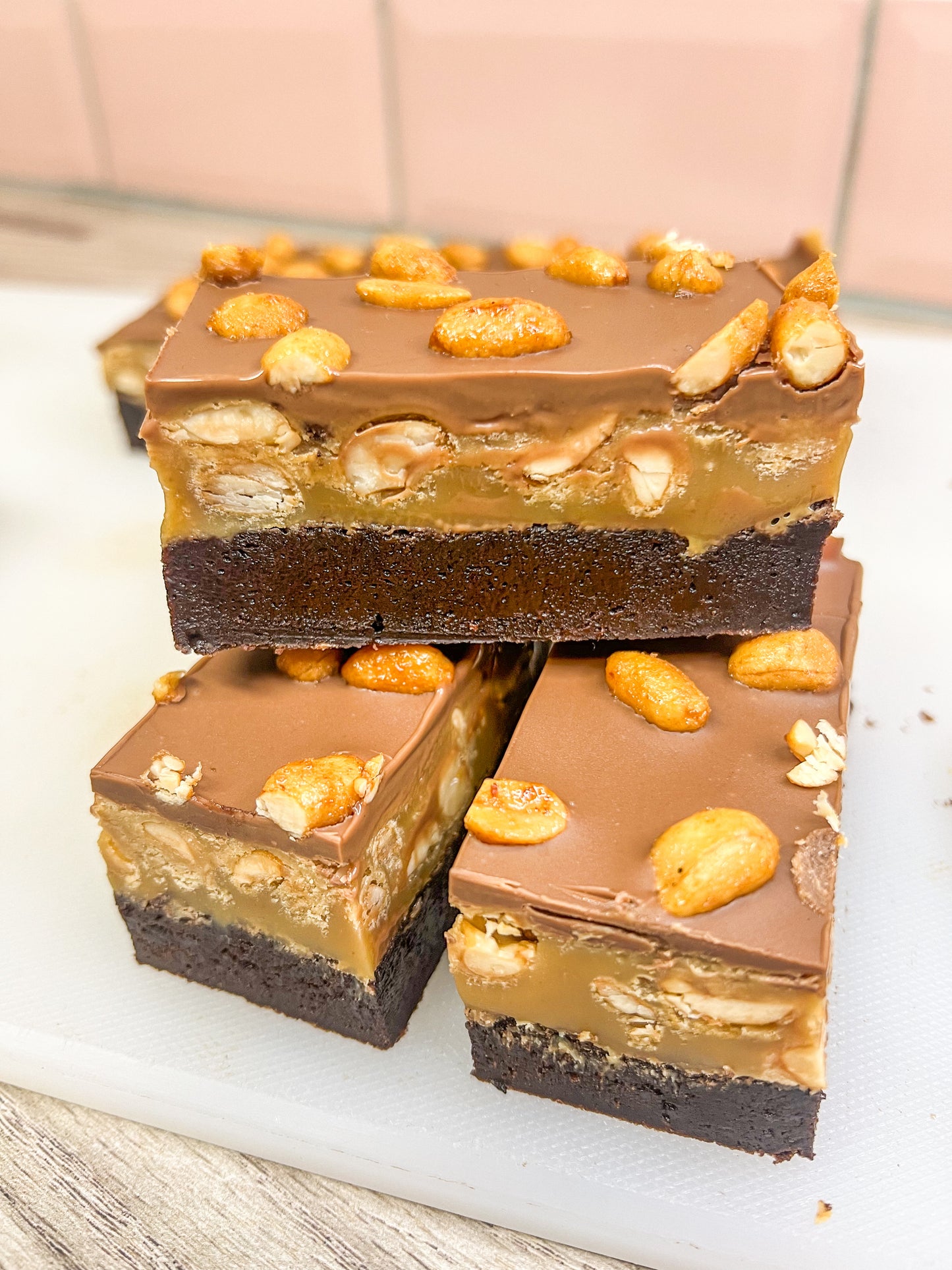 Peanut Caramel Brownie
