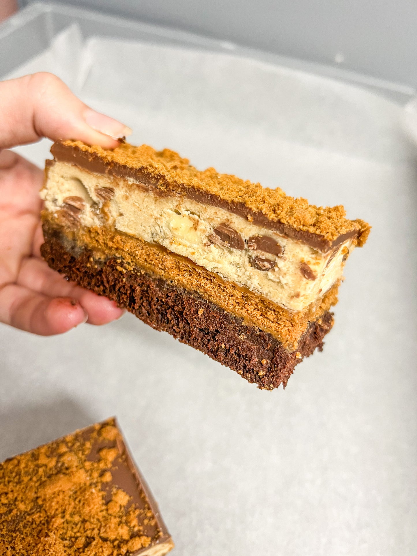 Biscoff Cookie Dough Brownie